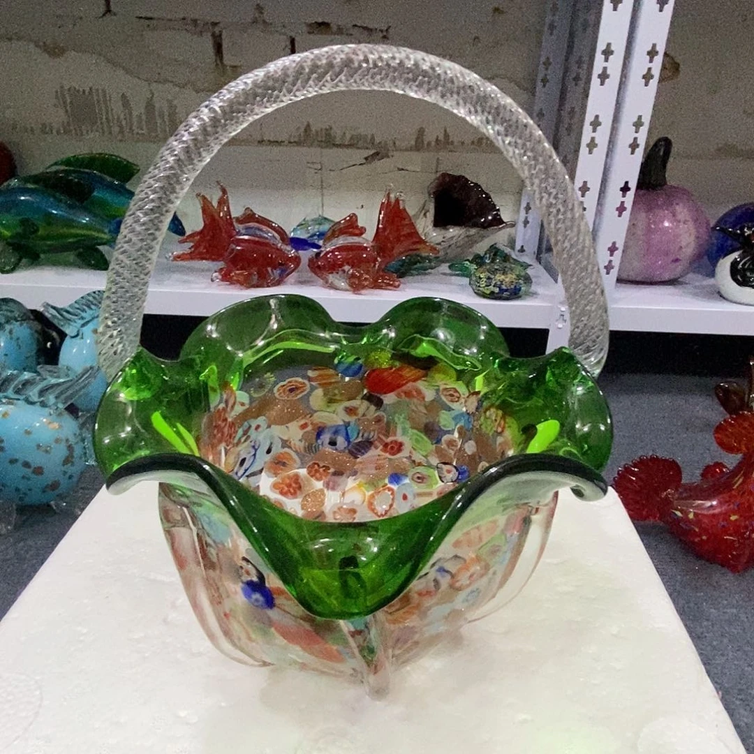 琉璃万花花篮一个