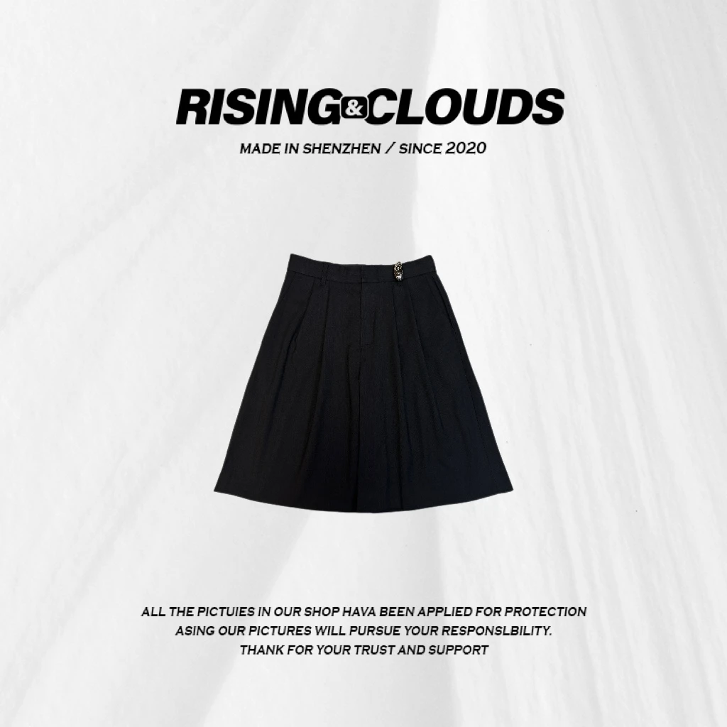 RISING&CLOUDS【小云姐】舒适百搭休闲显瘦早春中裤020243
