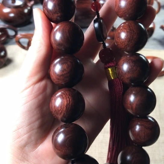 紫***晶黄花梨/降香黄檀手串/手链2.5手持