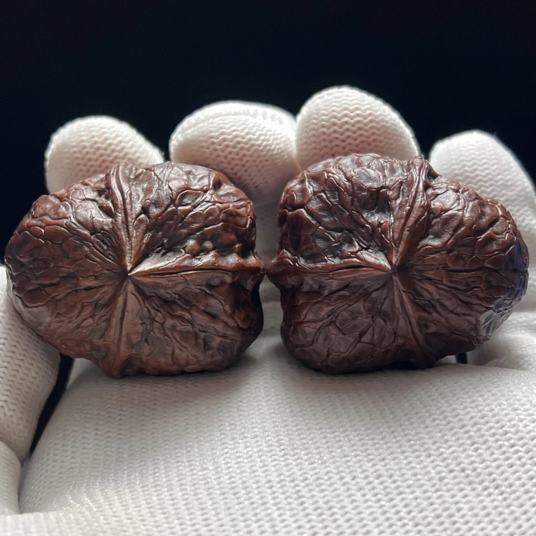 37尺寸玉凌三棱-精品云南铁核桃天然紫红地闷一物一图产地直发