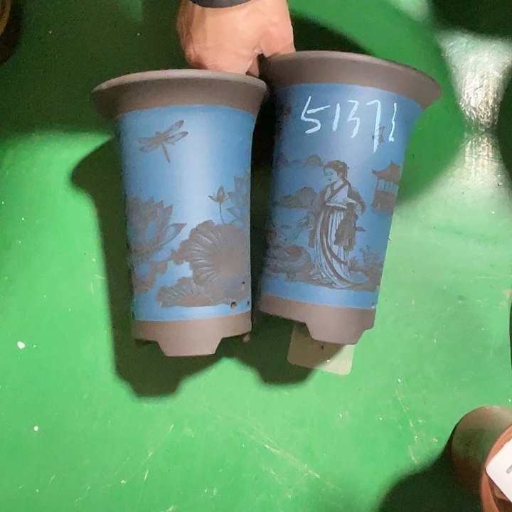 大***哥紫砂花盆微瑕小号