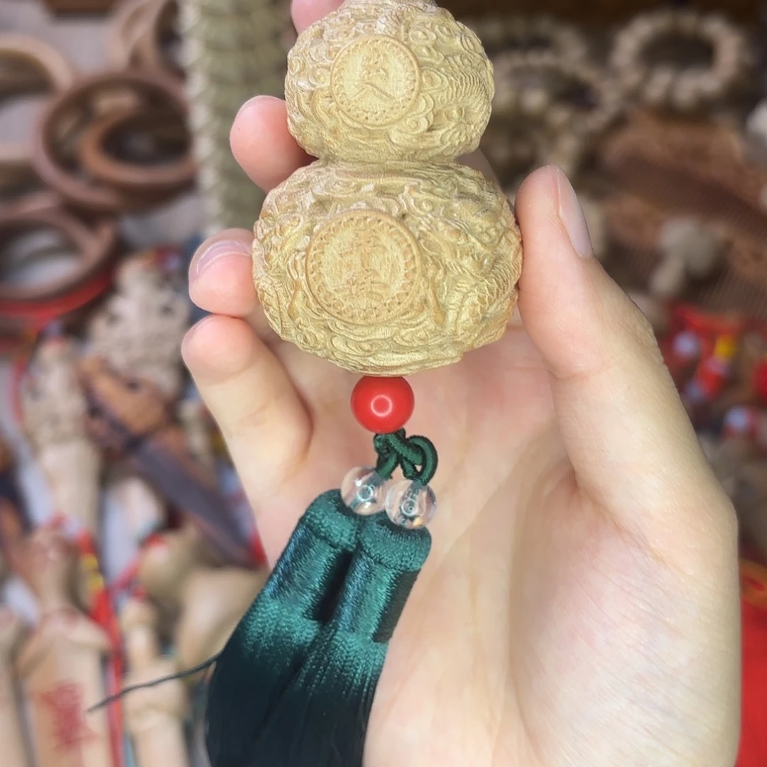 白***身大叶紫檀（黑酸枝木类）桃木葫芦