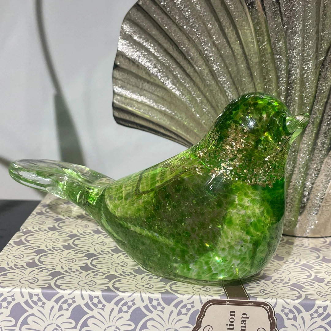 家居装饰镇纸乔迁礼物，手工翠鸟