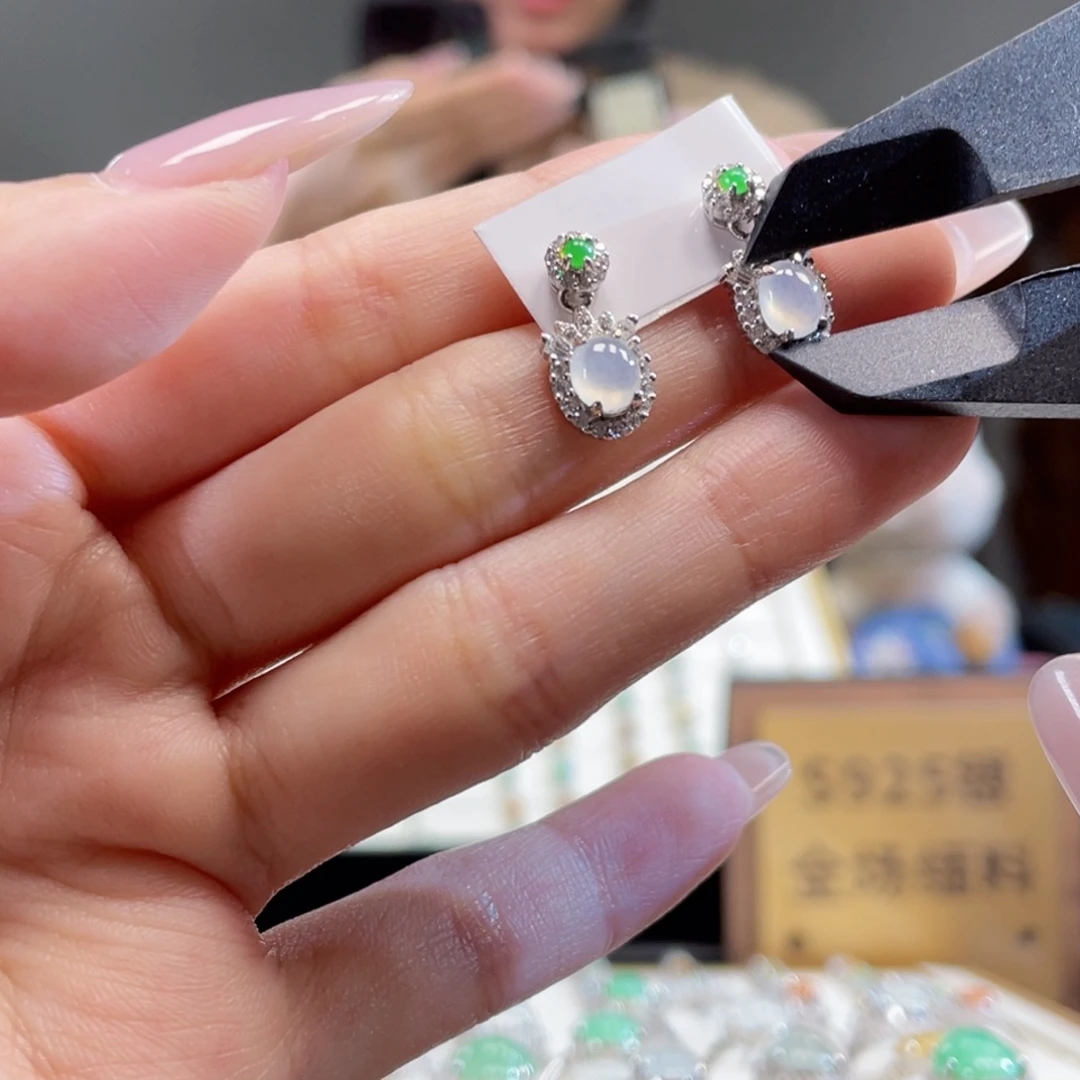 翡翠银S925镶嵌颈饰
