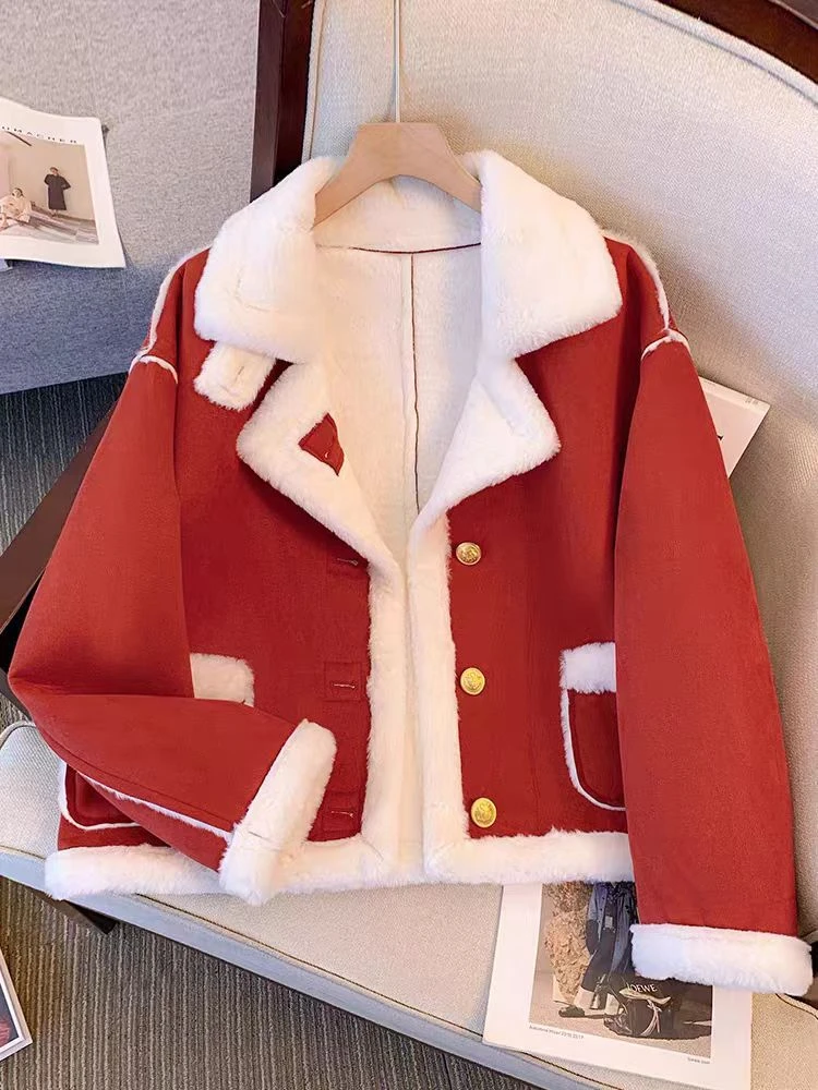 【111-120编码】 女网红小个子棉服秋冬女士黑色保暖拼接棉衣上衣