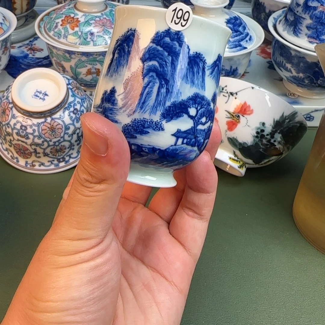 彦祖纯手工手绘茶具199