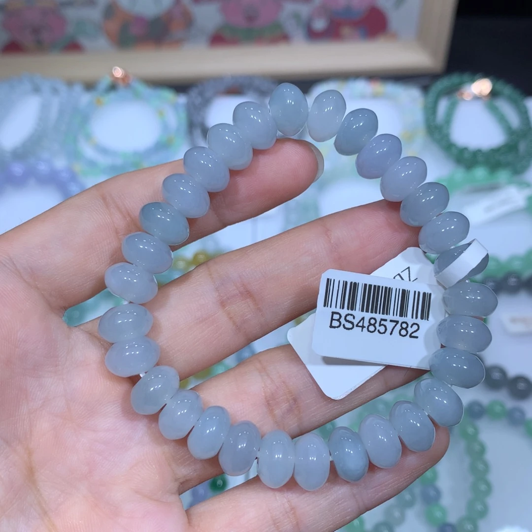 翡翠未镶嵌手链天然