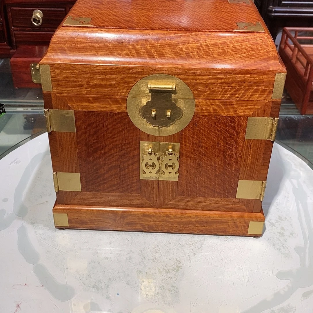 大果紫檀（缅甸花梨）独板官箱25/18/24