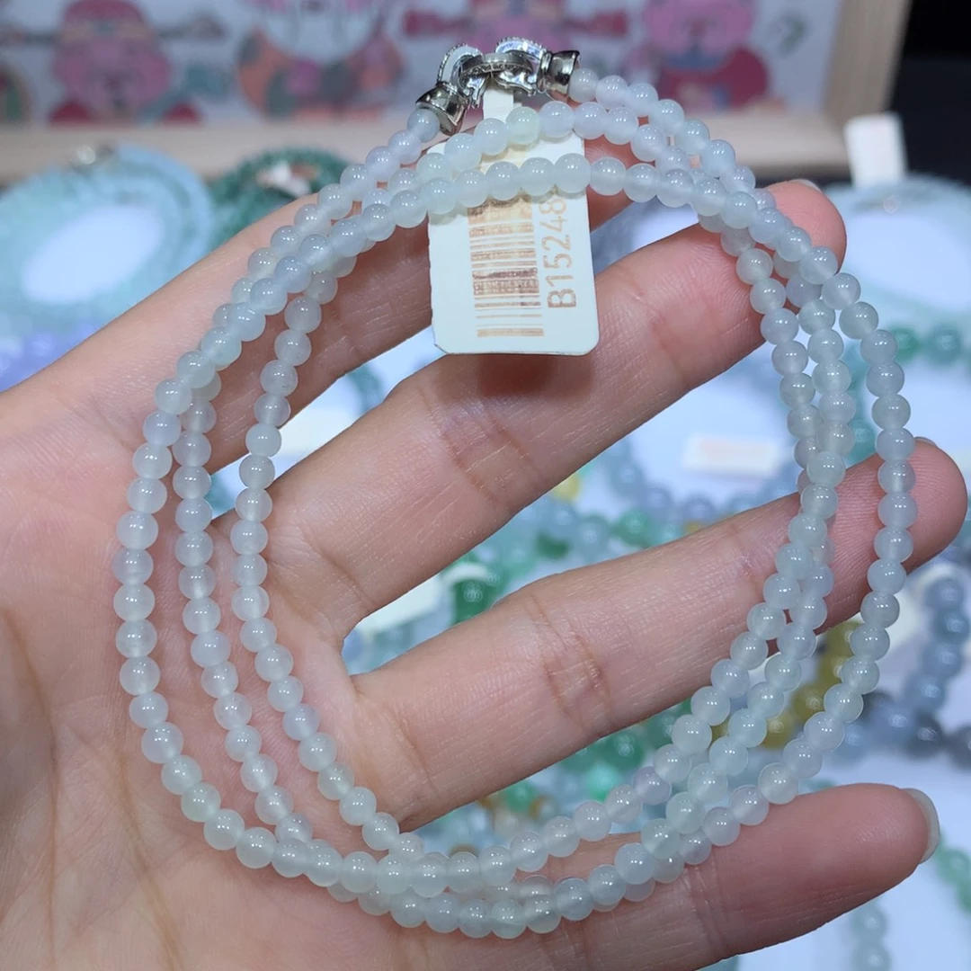 翡翠未镶嵌手链天然