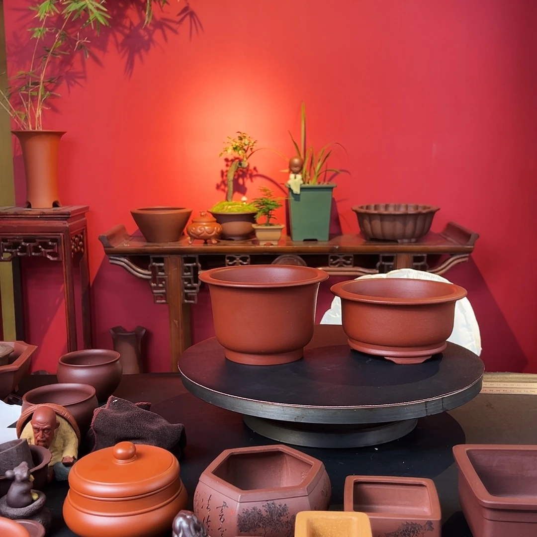 大***脸紫砂花盆紫砂杯子