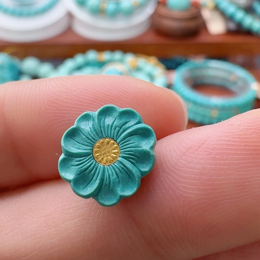 绿松石未镶嵌珠宝半成品