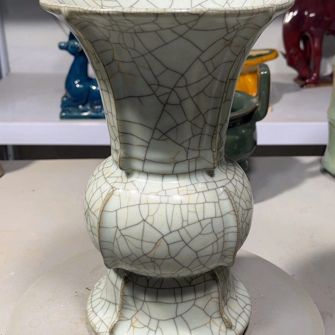 瓶哥窑瓷器品相完美