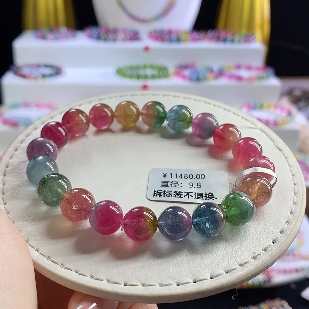 未镶嵌手链碧玺西瓜