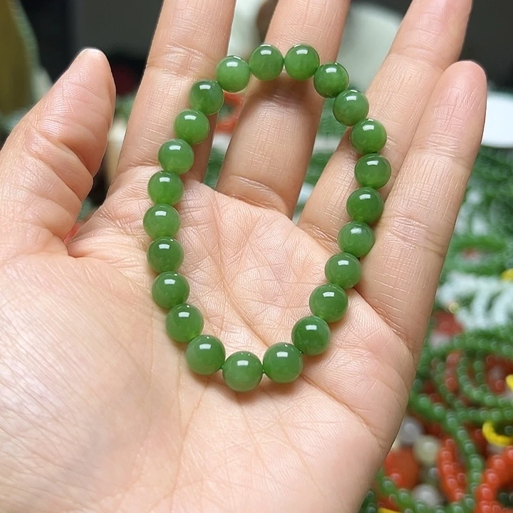 和田玉（碧玉）未镶嵌手链