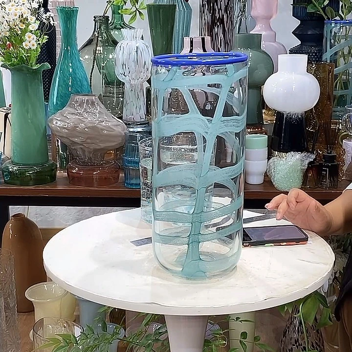 原色花瓶微瑕口13高34