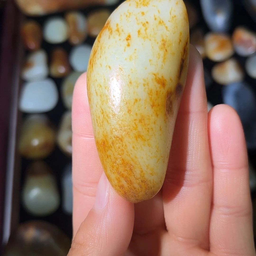 和田玉未镶嵌耳饰55g