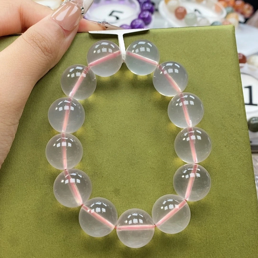未镶嵌手链水晶粉水晶