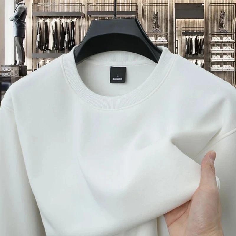 港澳撤柜【限购2单】轻奢大牌100%正品男士羊绒长袖时尚加绒卫衣