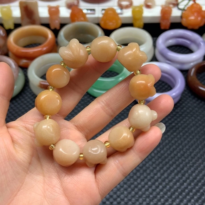 石英质玉未镶嵌手链