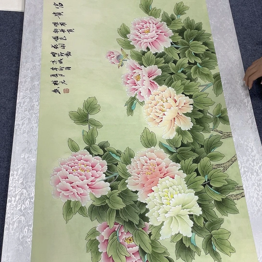国画作品小姐姐放漏…