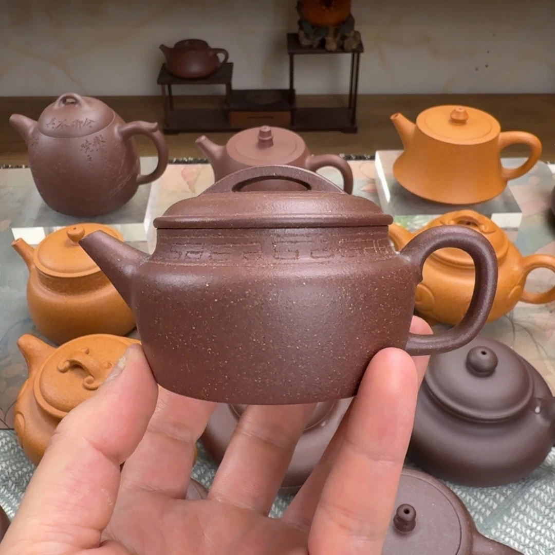 *****茶壶紫砂瑕疵 手工泥 汉瓦 125cc