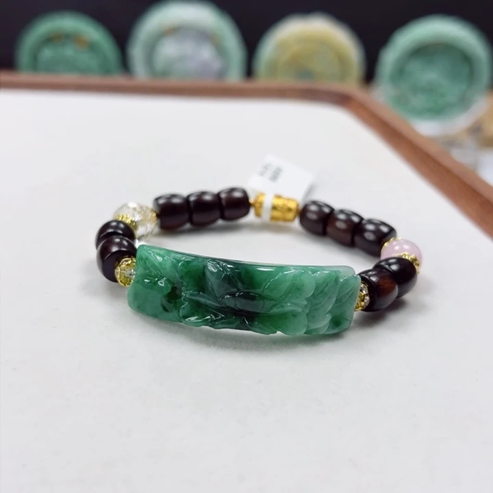 未镶嵌手链翡翠手牌