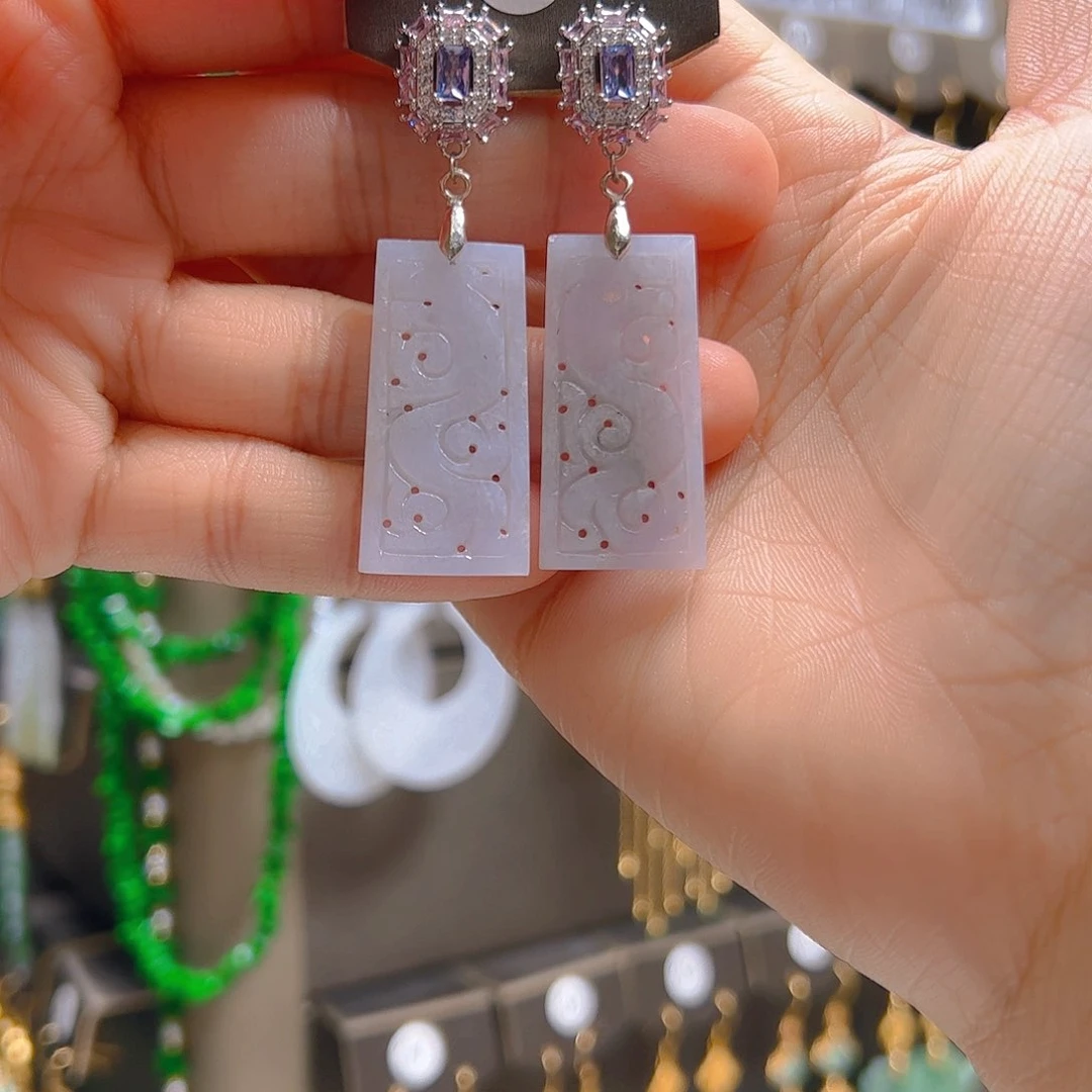 未镶嵌翡翠耳饰翡翠