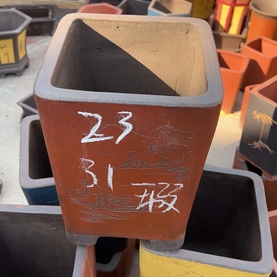 紫砂花盆透气花盆