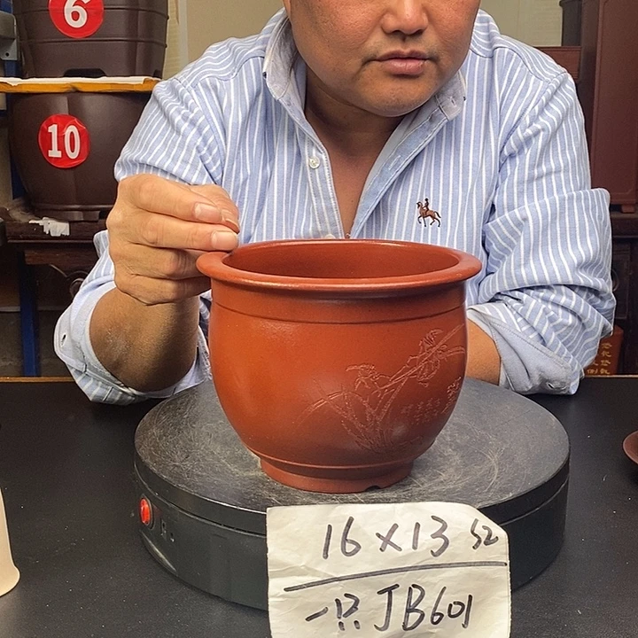 花盆紫砂紫砂花盆货号一只JB601