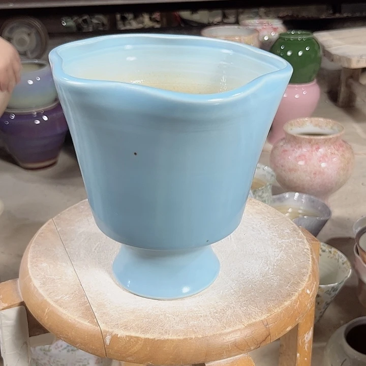 瓷片口16高19 瑕  景德镇陶瓷学院