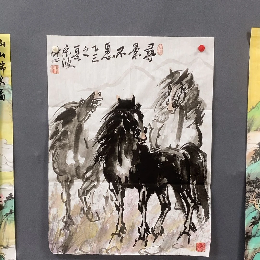 国画宋波45:70手绘画芯