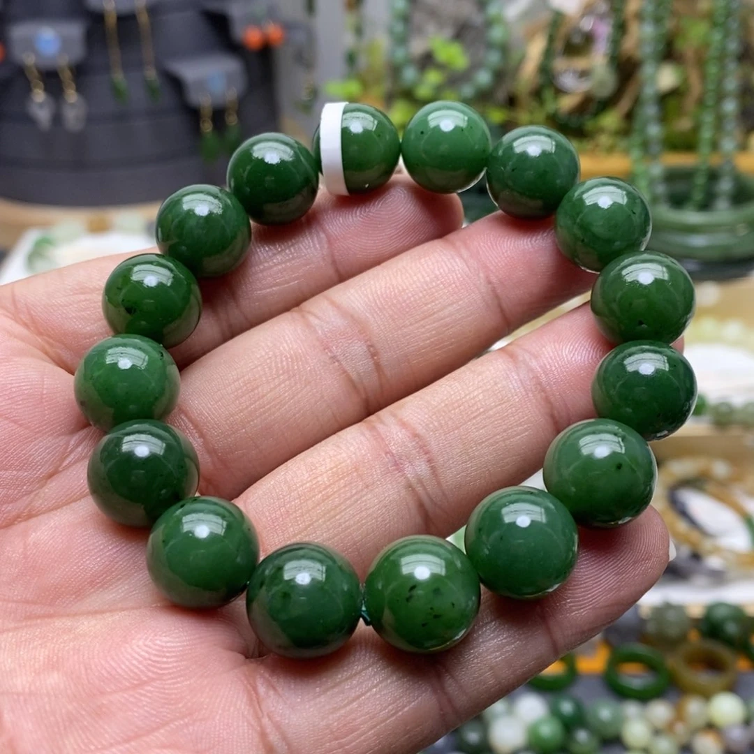 和田玉（碧玉）手链未镶嵌70