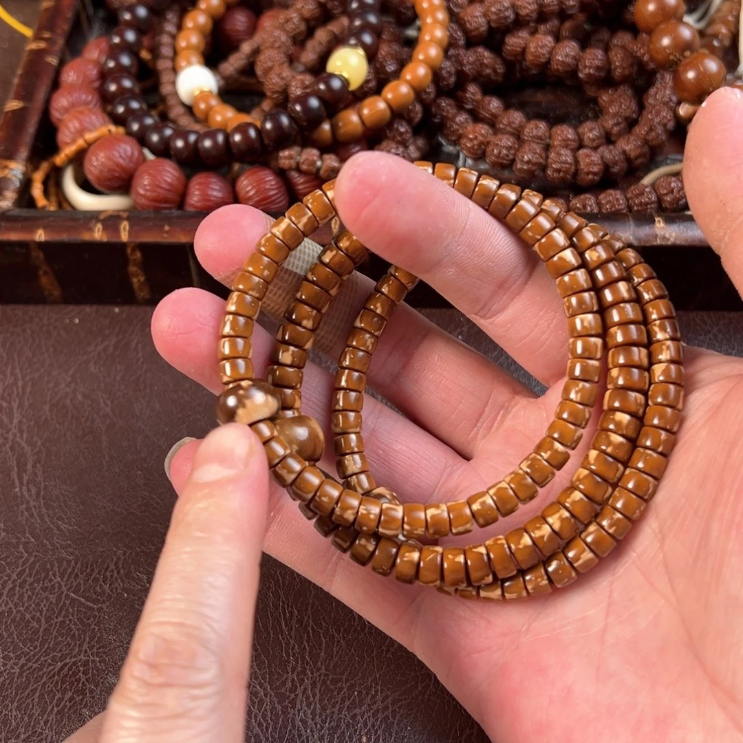 吊坠星月菩提紫金鼠豹纹跑环单圈