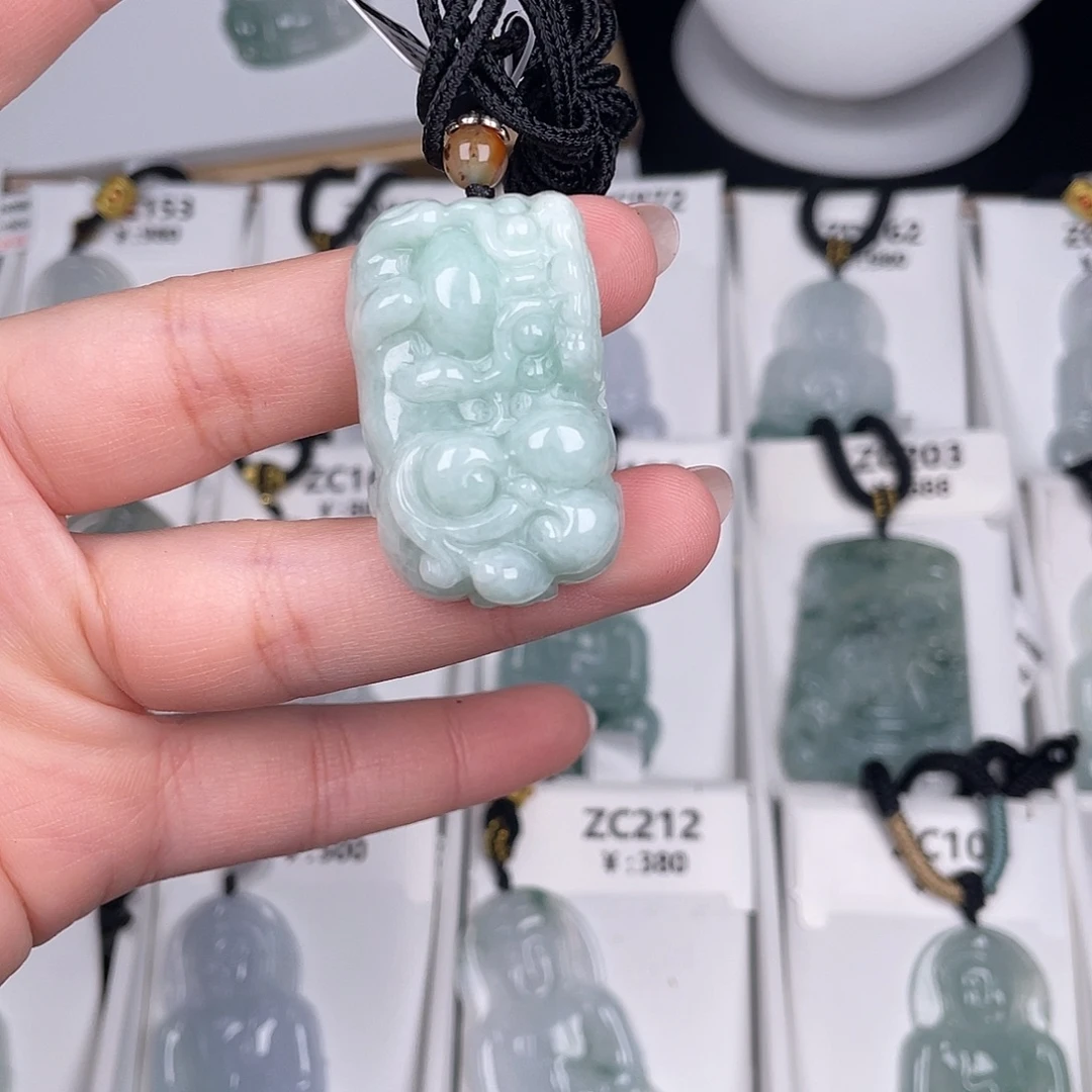 木***~翡翠未镶嵌颈饰za016-1