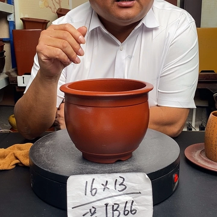 紫砂花盆货号一只JB66