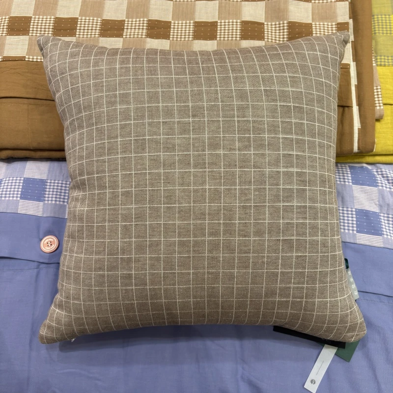 【有斐家居】格子全棉色织抱枕