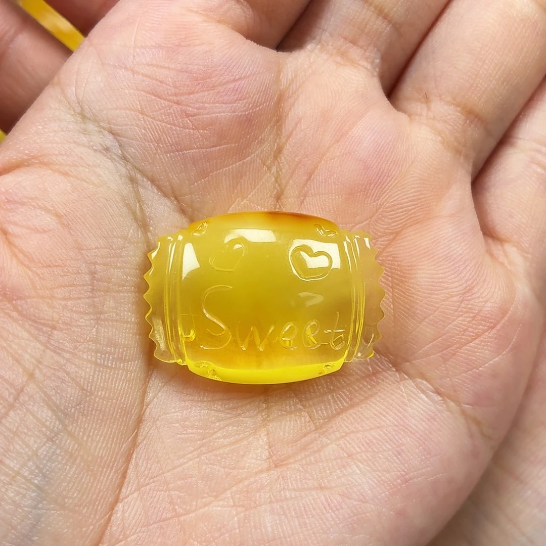 未镶嵌颈饰蜜蜡焦皮糖果