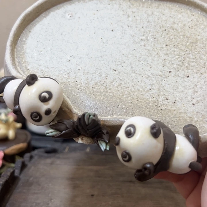 杯D****必补差价双熊猫壶承