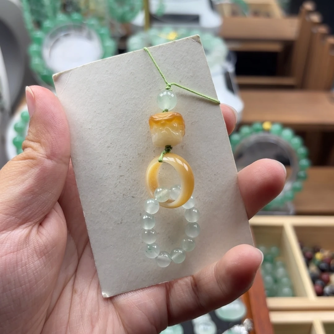 石英质玉未镶嵌颈饰手机链