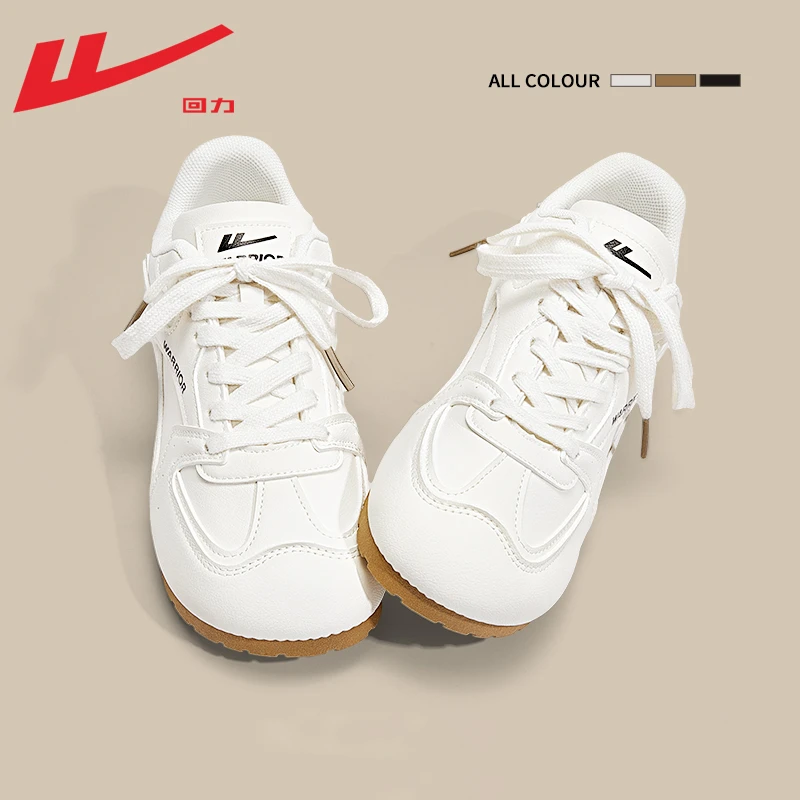 回力女鞋德训鞋女款2025新款爆款夏季百搭小白鞋女轻便软底泡芙鞋