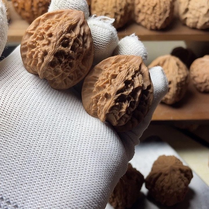 吊坠文玩核桃野生公子帽狮子头36