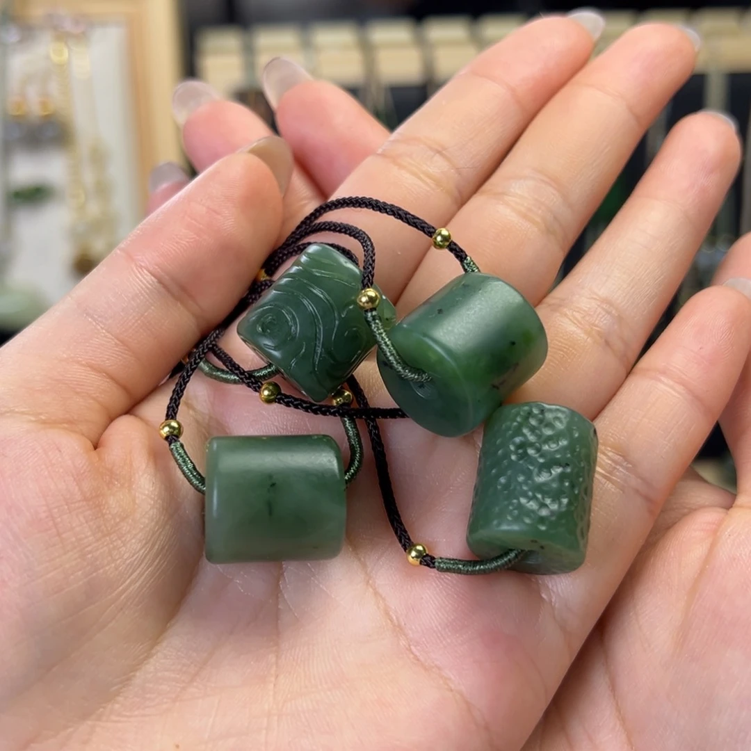 和田玉未镶嵌颈饰拍一发一