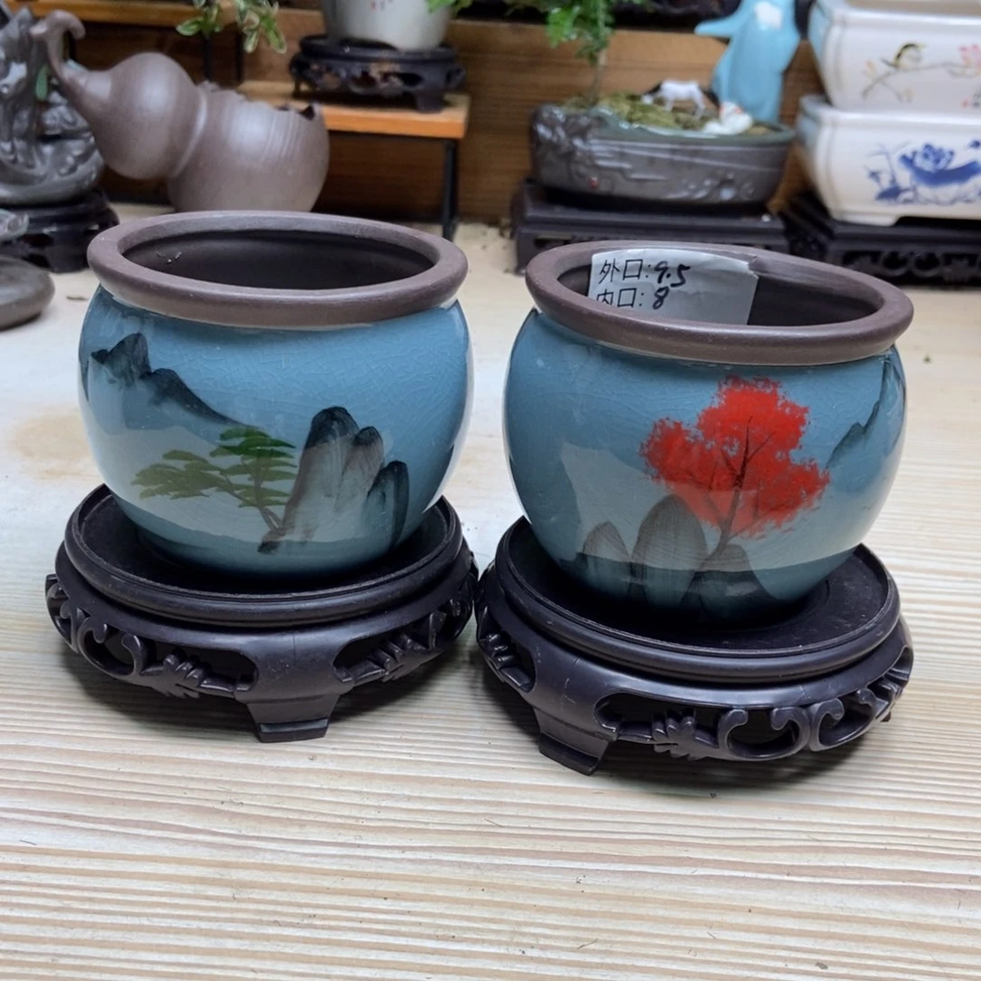 瓷片陶瓷花盆陶瓷艺术