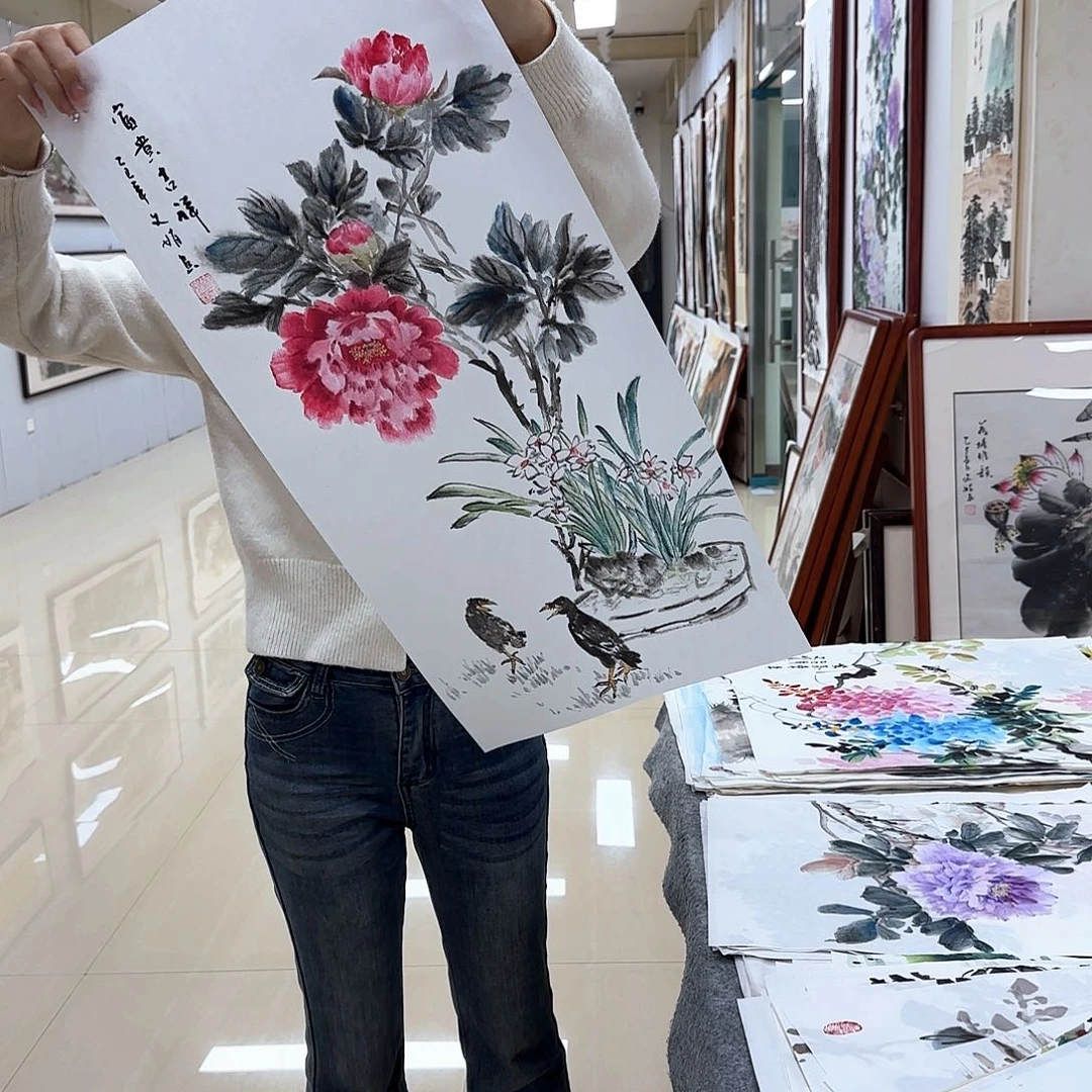 国画国画作品多次