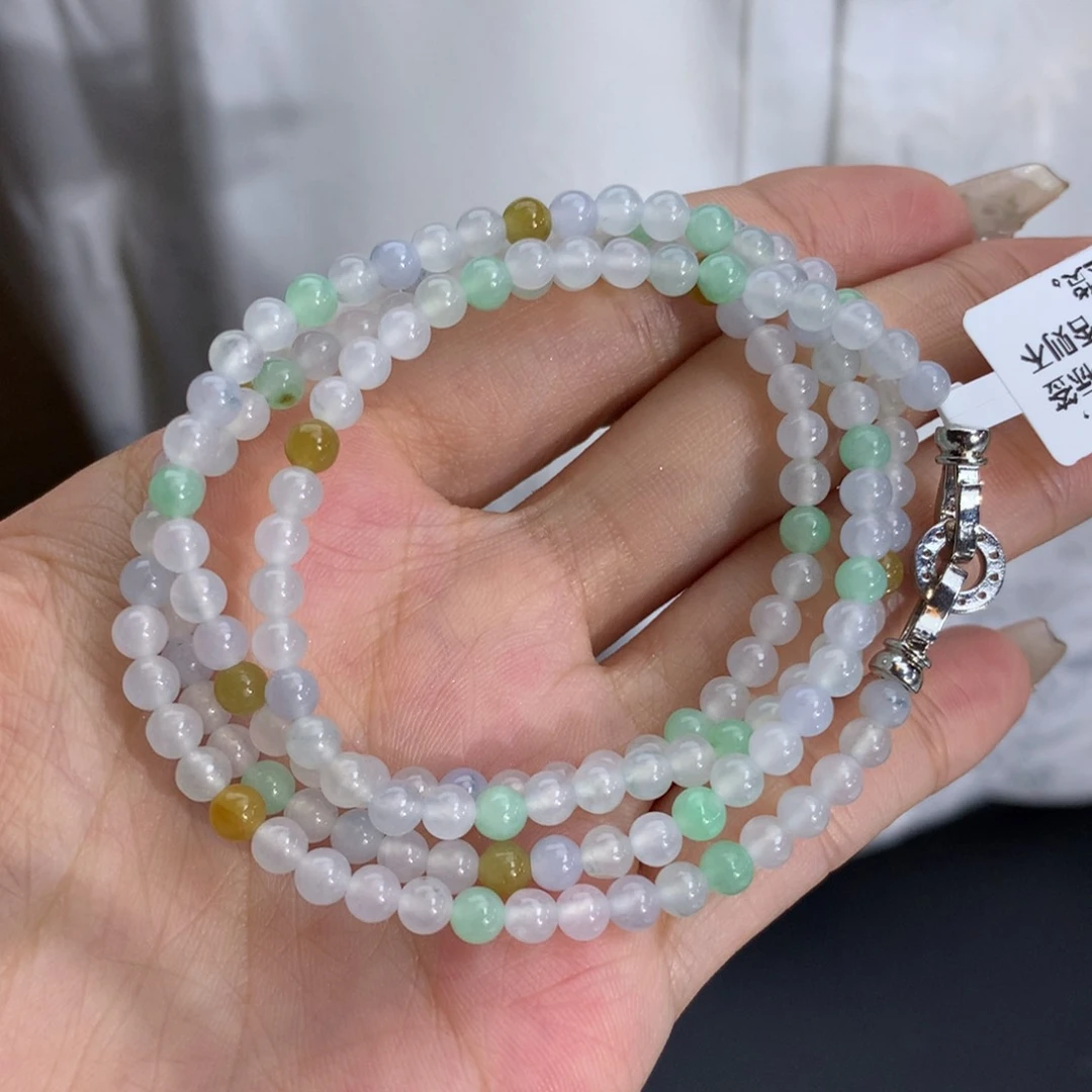 未镶嵌手串翡翠卡4冰胶多宝项链