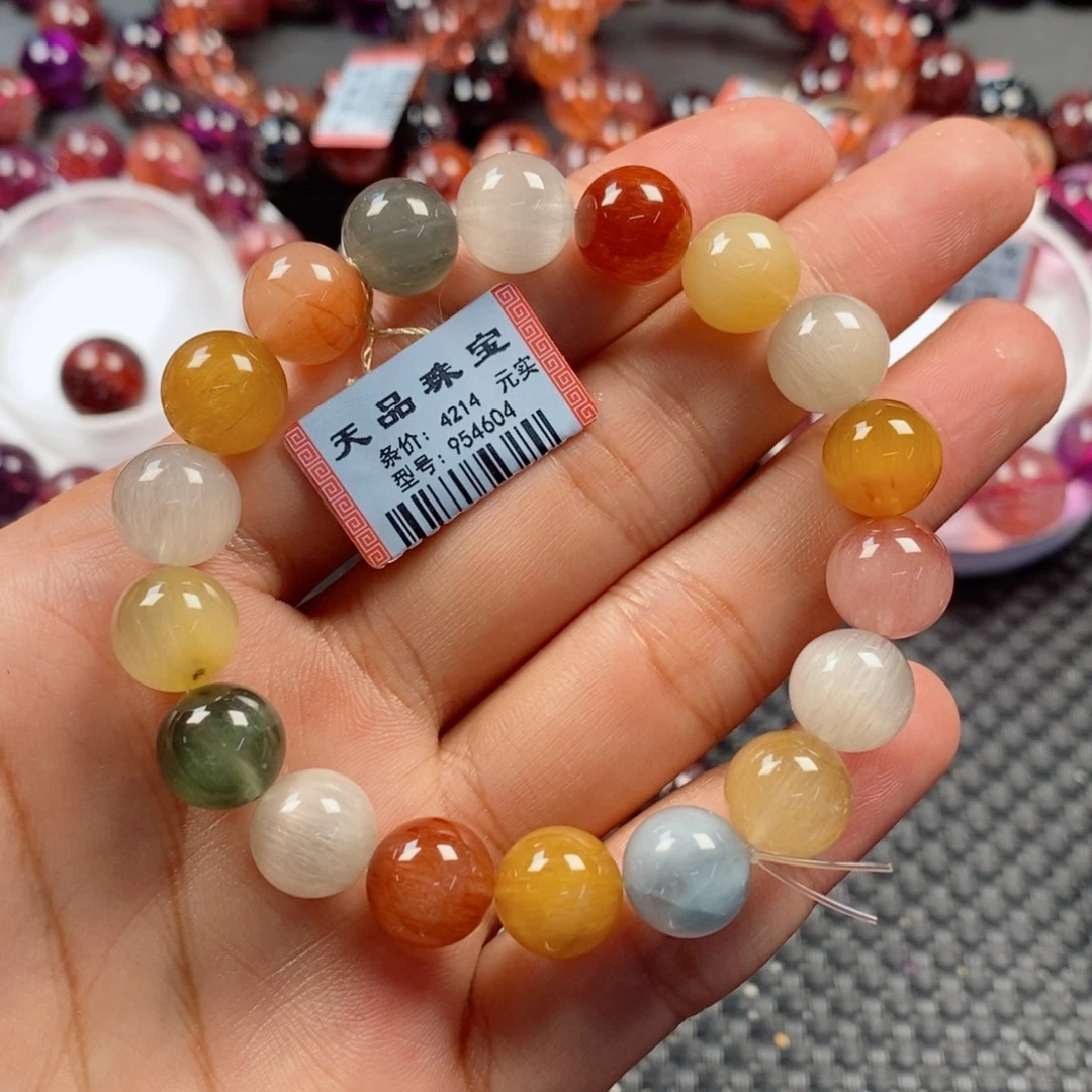 未镶嵌手链水晶兔毛954604
