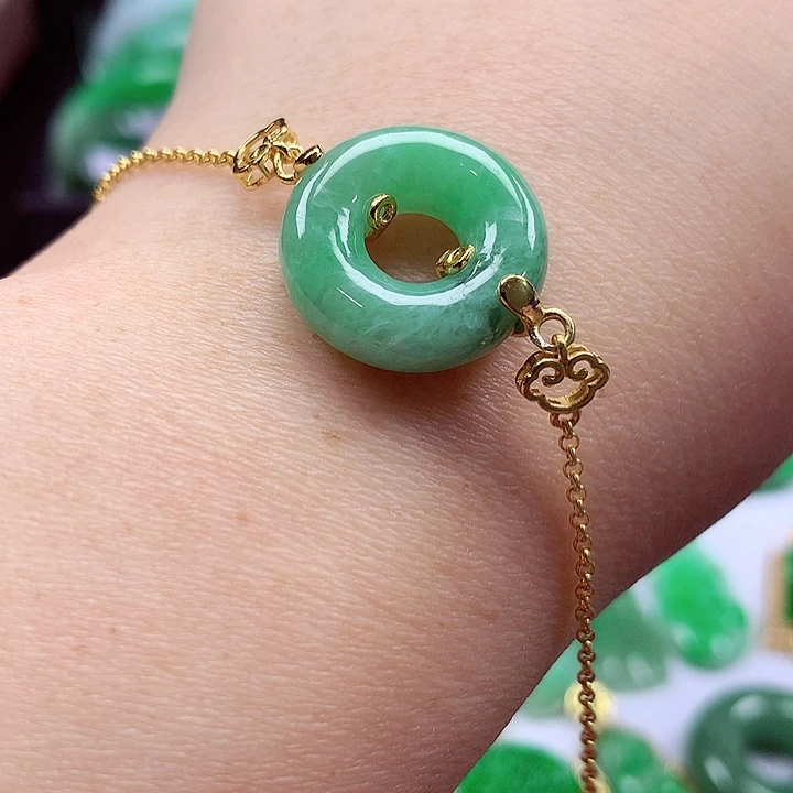 颈饰银S925镶嵌翡翠翡翠