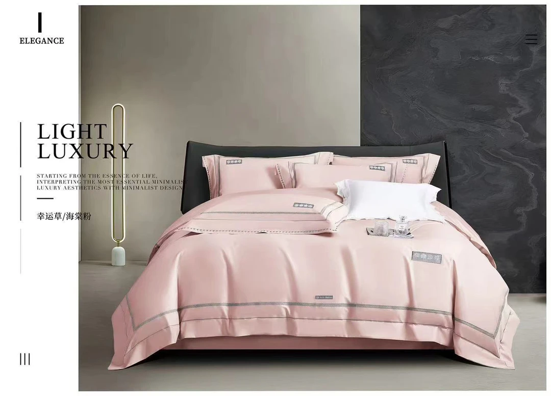 100支新疆长绒棉四件套（幸运草）