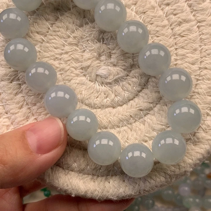 翡翠未镶嵌颈饰天然翡翠手串