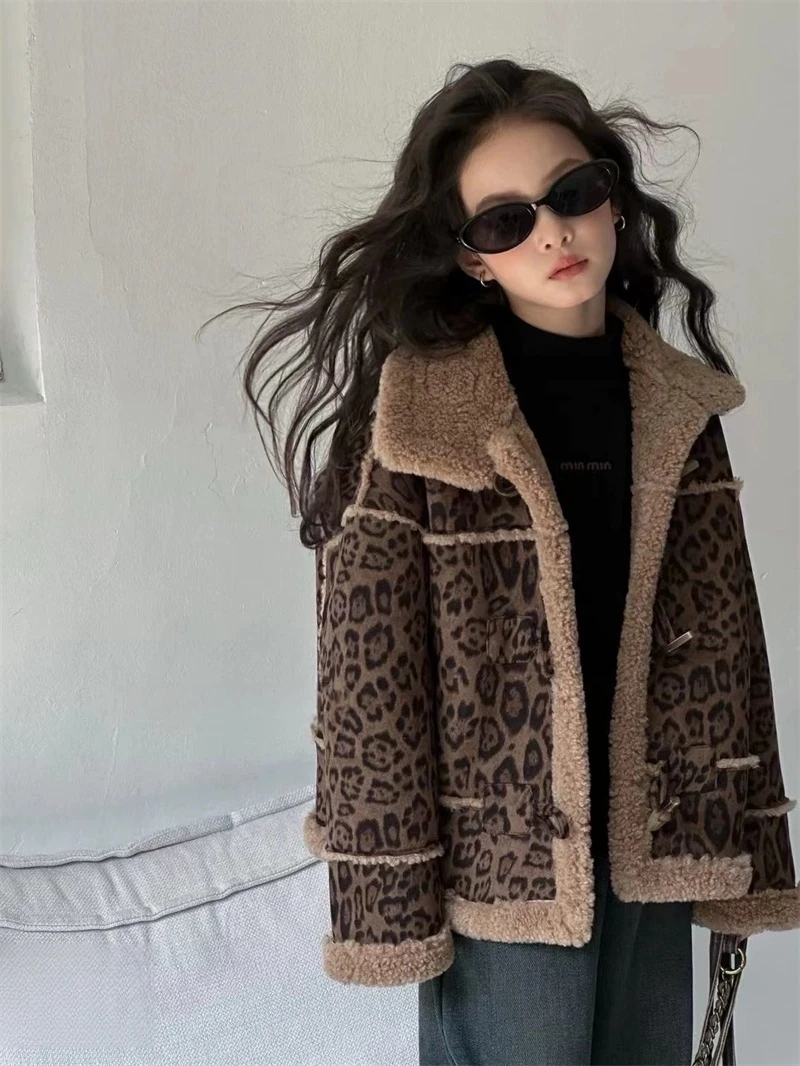 308【C】儿童时尚休闲加绒豹纹外套-66608